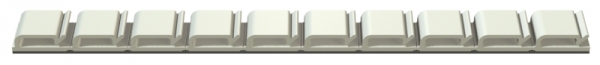2327104 - OBO BETTERMANN Кабельный зажим плоский самоклей. 200x15x7,1мм (507).