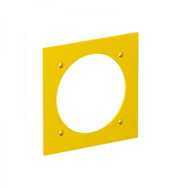 6109838 - OBO BETTERMANN Накладка блока питания VH для монтажа устройств, 95x95 мм (желтый) (VH-P3).