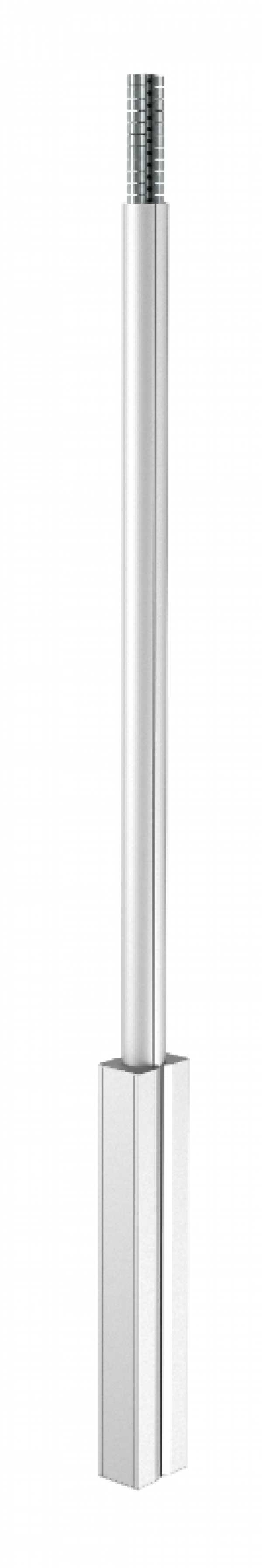 6289050 - OBO BETTERMANN Электромонтажная колонна 2,3-3,8 м 2-х сторонняя 100x140x2300 мм (алюминий,белый) (ISS140100FRW).